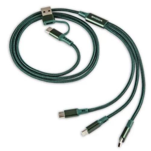 Skoda USB töltőkábel 4in1