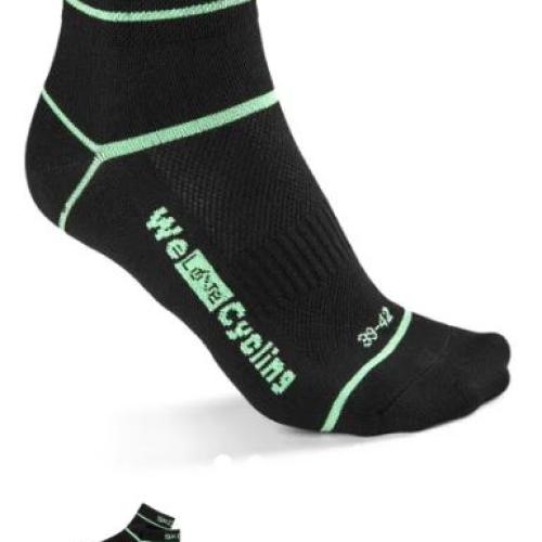 Skoda kerékpáros zokni, fekete